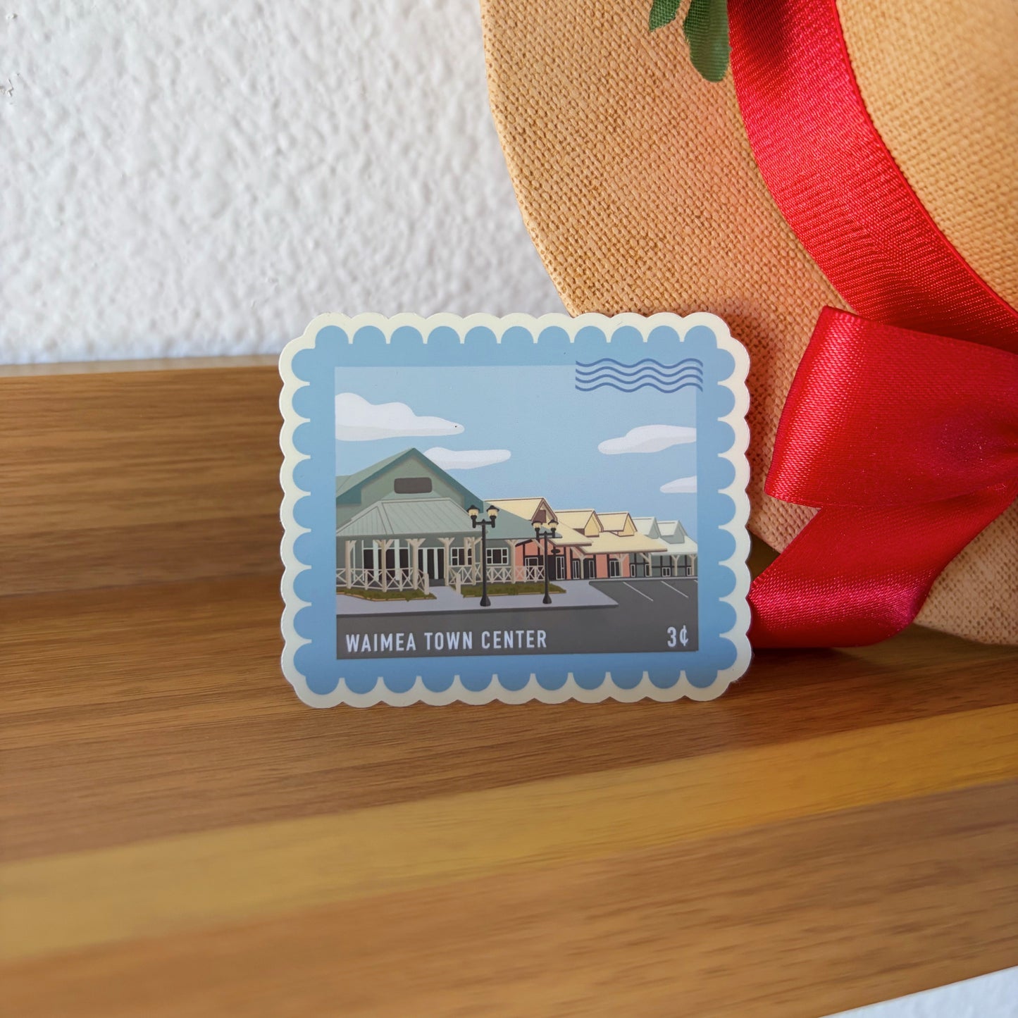 waimea postage stamp sticker