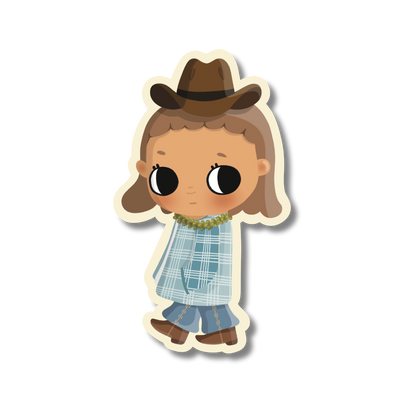 character dressed as a cowgirl