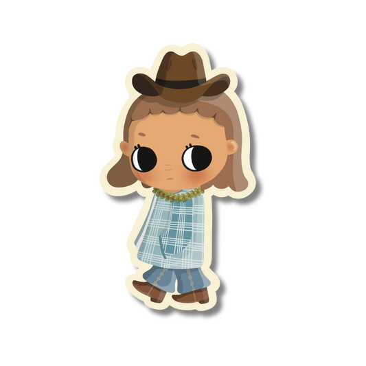 character dressed as a cowgirl
