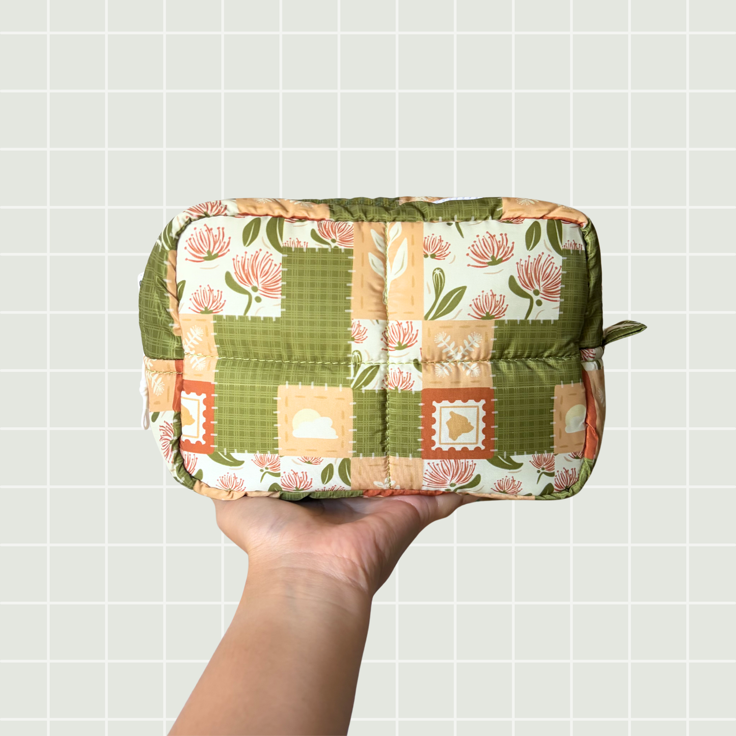 Patchwork Puffy Pouches Shop Reiko x Hananea Hawaii