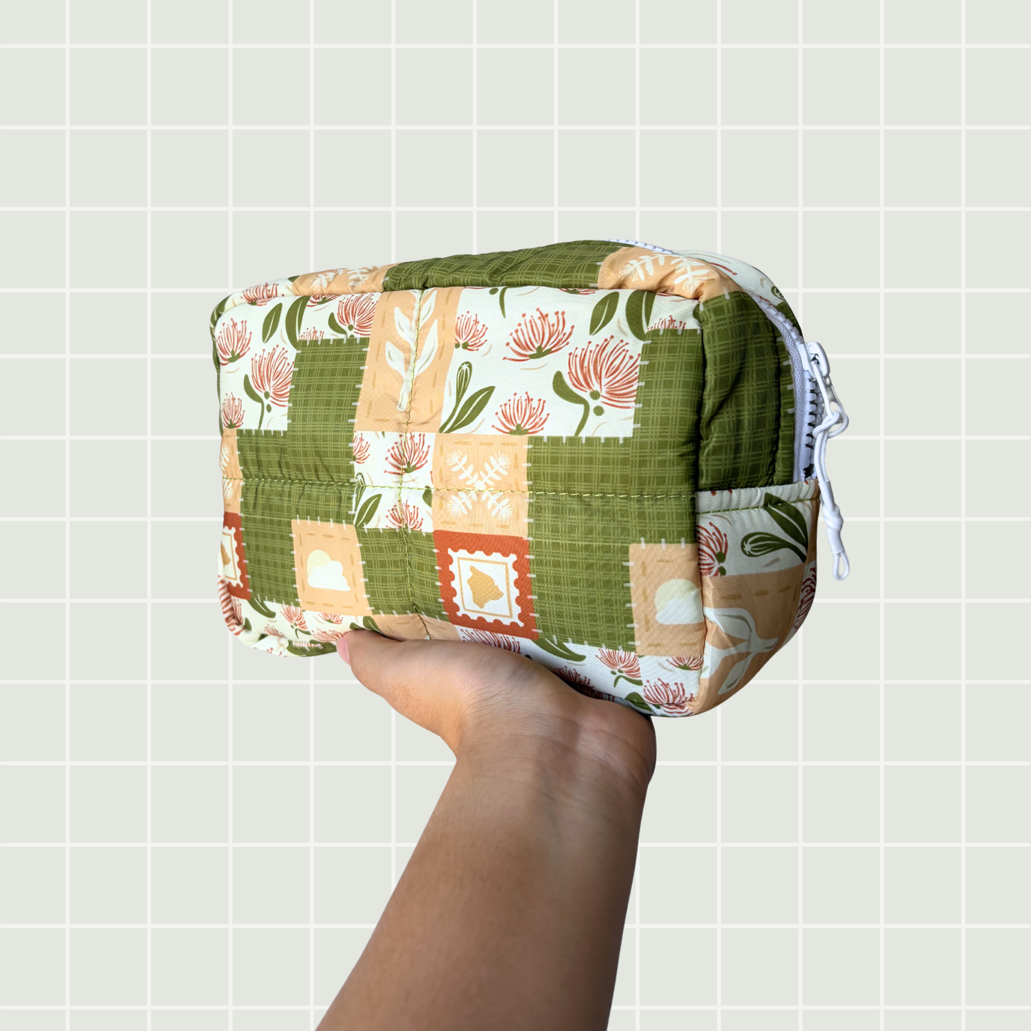 Patchwork Puffy Pouches Shop Reiko x Hananea Hawaii