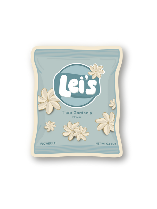 Bag Of Lei's Sticker - Tiare Gardenia
