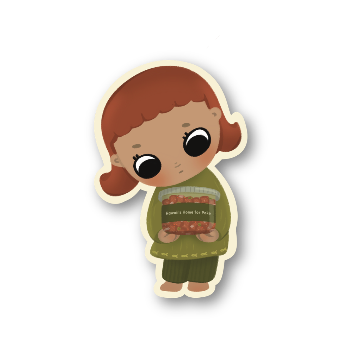 little miss poke sticker