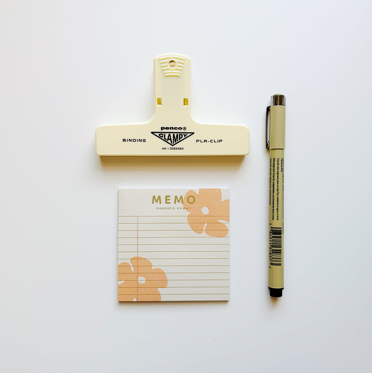 Yellow memo notepad with flowers.