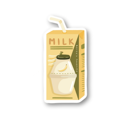 Illustration of a milk carton with a straw on a white background