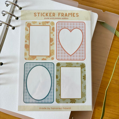 Pua's and Palaka Sticker Frames