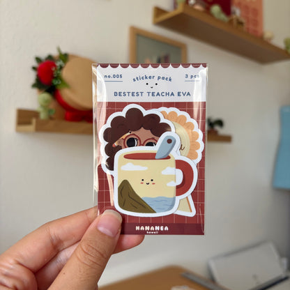Bestest Teacha Eva Sticker Pack