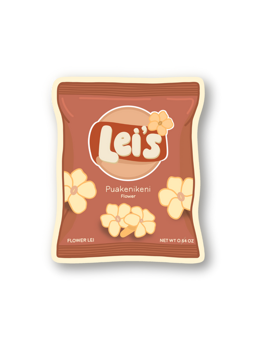 bag of lei's puakenikeni sticker
