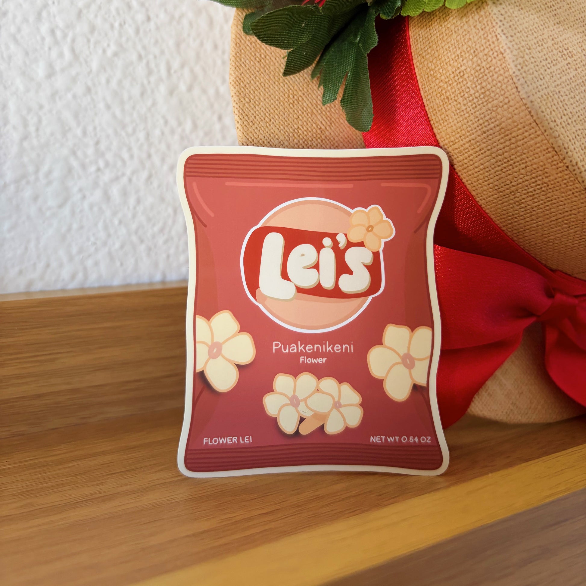 bag of leis puakenikeni sticker