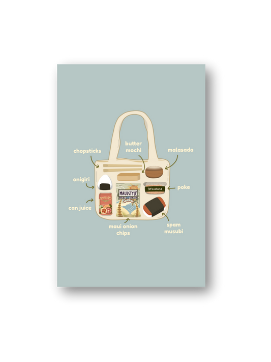beach tote art print