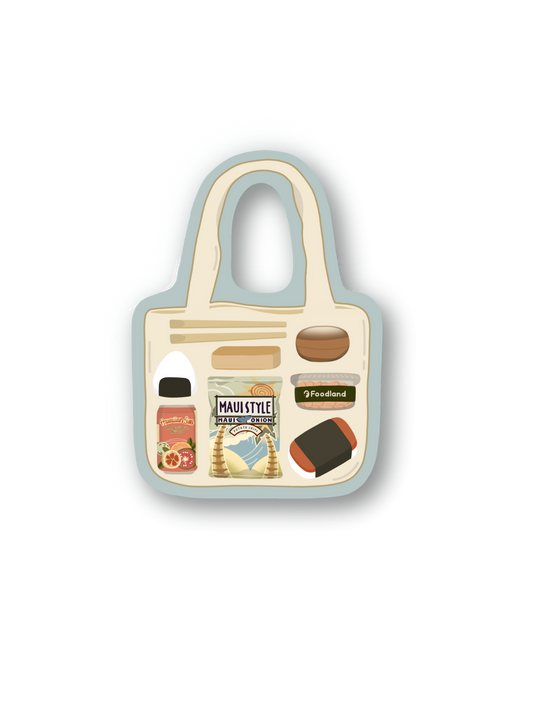 beach tote sticker