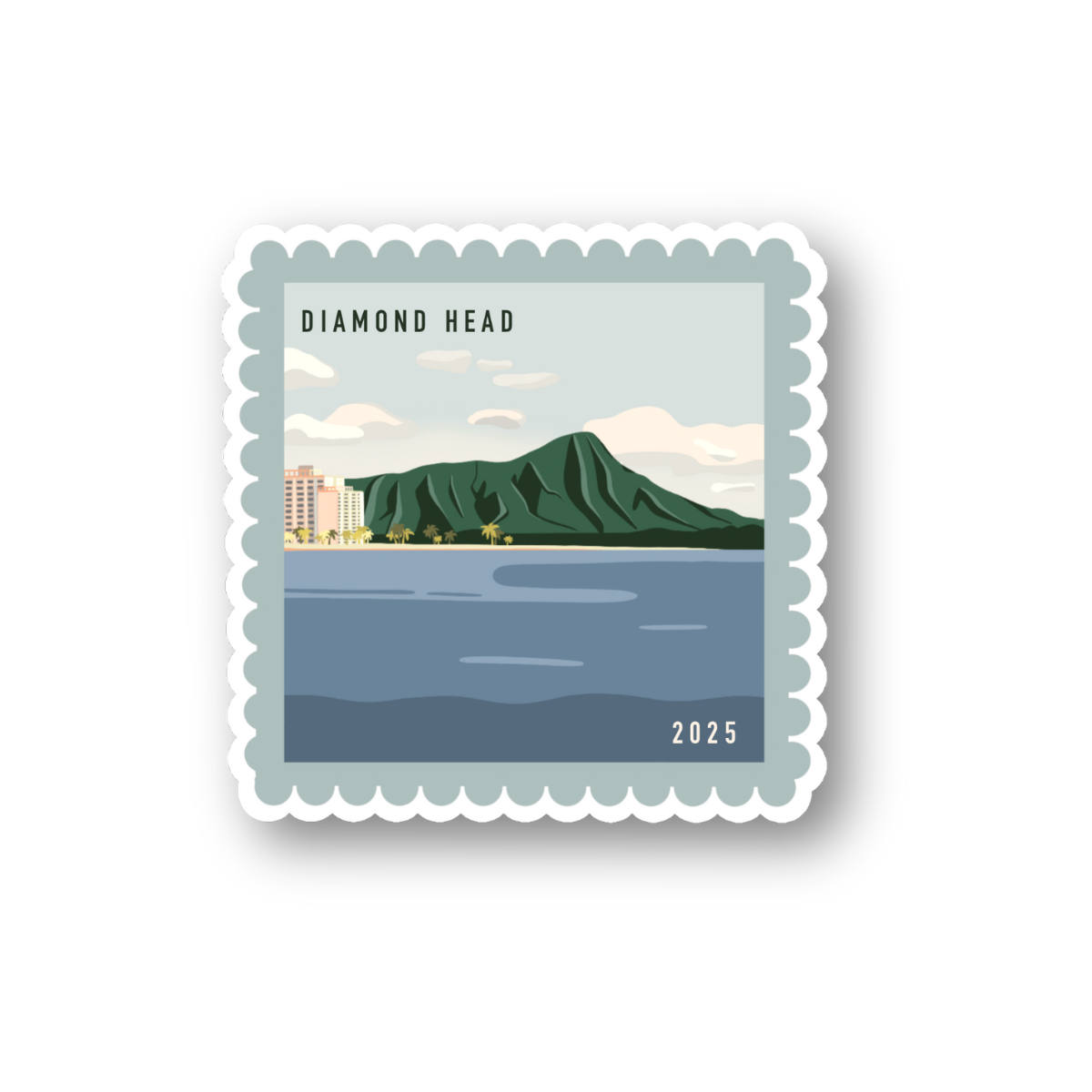 diamond head sticker