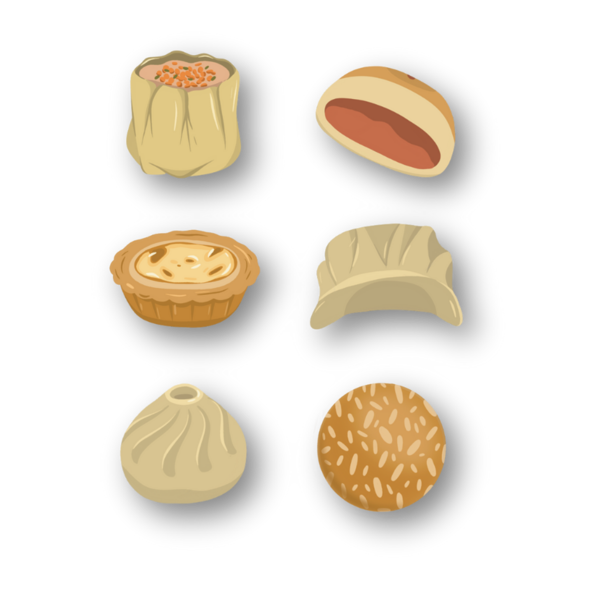 dim sum sticker individual