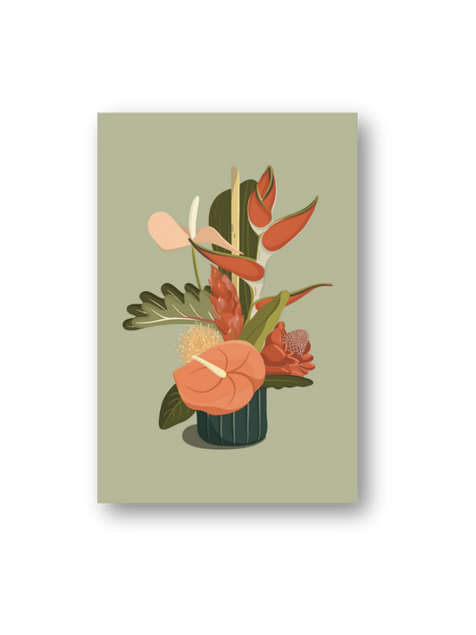 floral arrangement art print