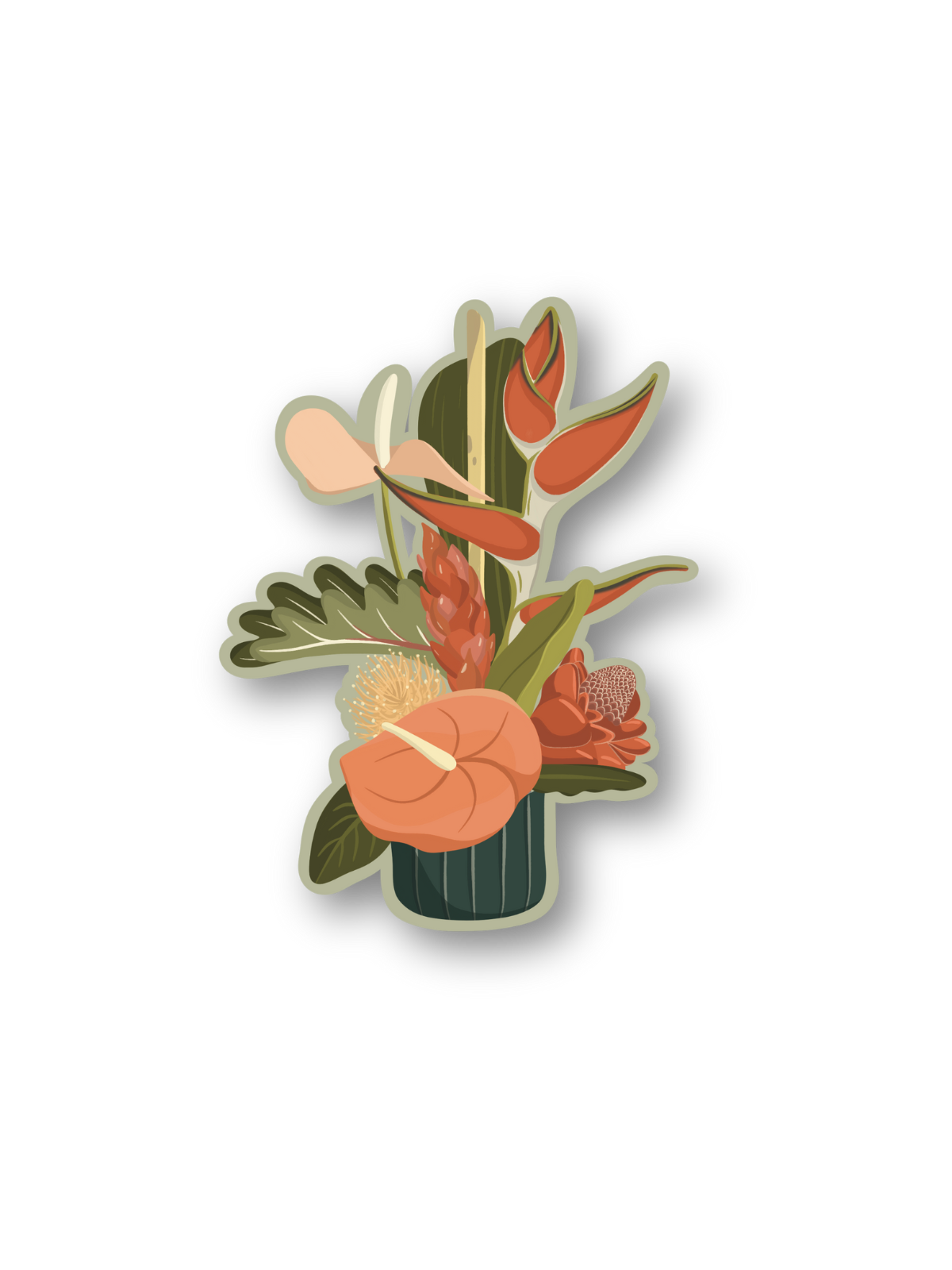 floral arrangement sticker