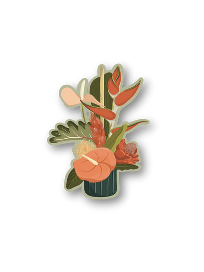 floral arrangement sticker