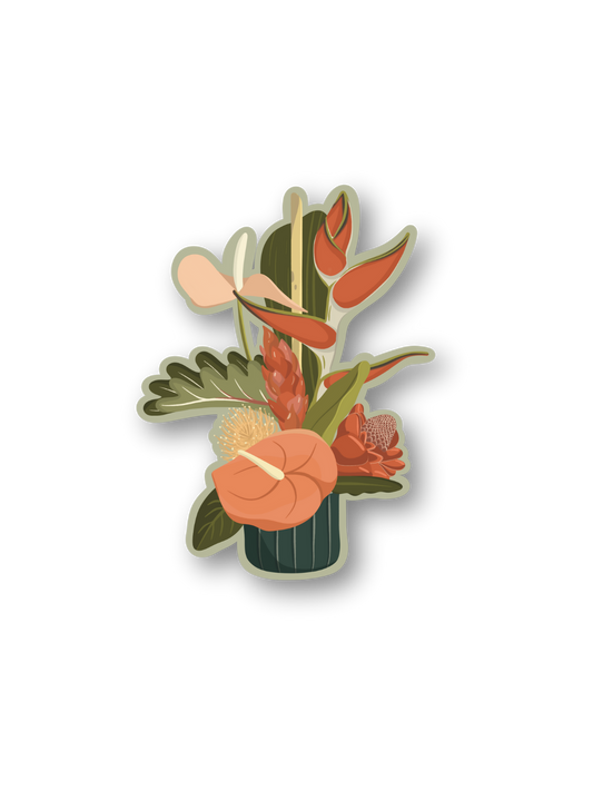 floral arrangement sticker