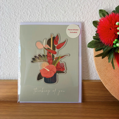 floral greeting card