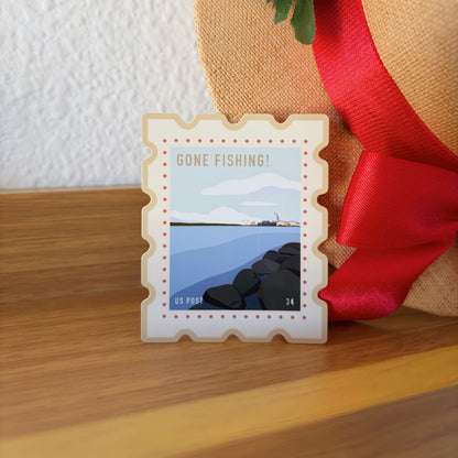 gone fishing sticker