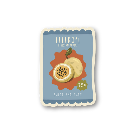 lilikoʻi seed packet sticker