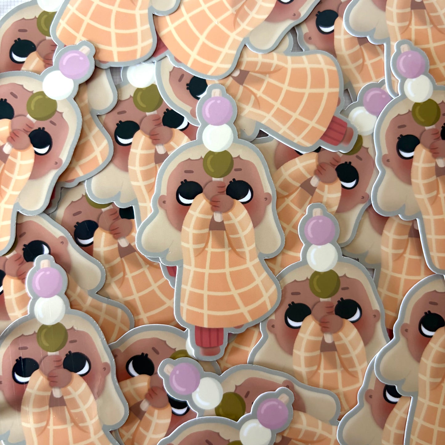collection of little miss dango stickers