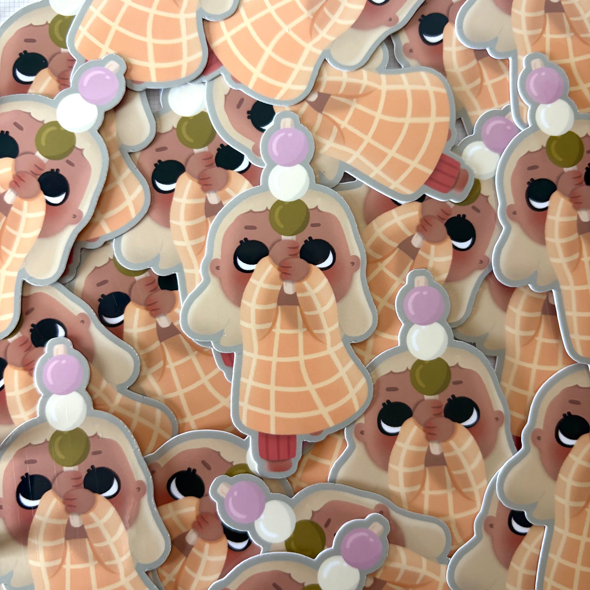 collection of little miss dango stickers