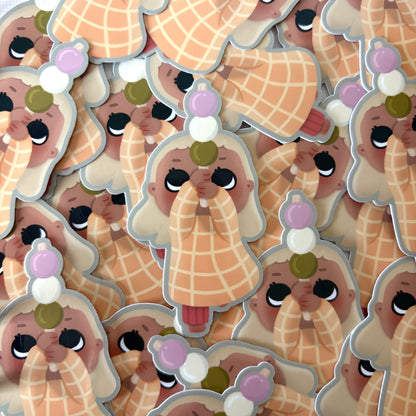 collection of little miss dango stickers