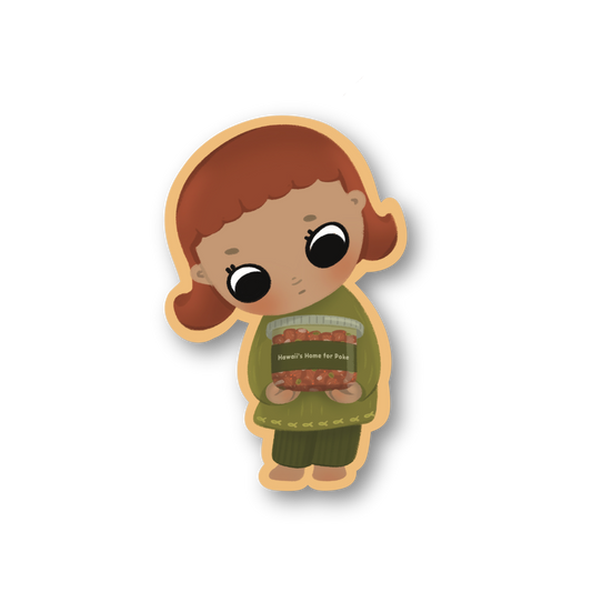 little miss poke sticker