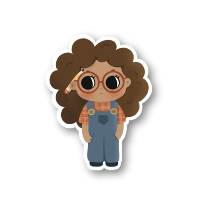 little miss teacha sticker